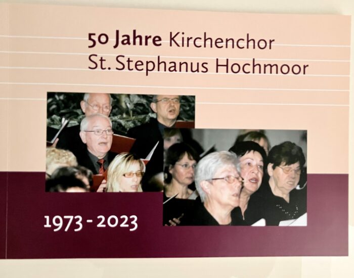 50 Jahre Kirchenchor Hochmoor - Festschrift, Titelseite