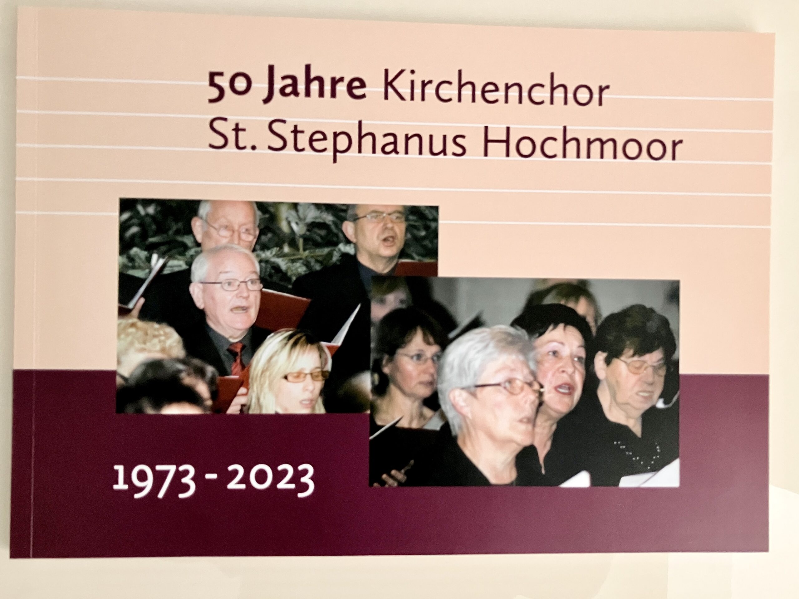 50 Jahre Kirchenchor Hochmoor - Festschrift, Titelseite