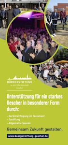 Bürgerstiftung Gescher - Spenden Flyer